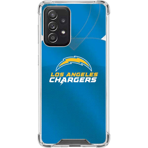 NFL Los Angeles Chargers Team Jersey Galaxy A52 5G Clear Case